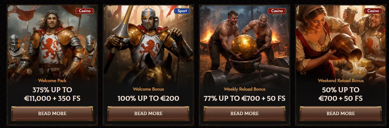 Crusado Casino bonus line-up
